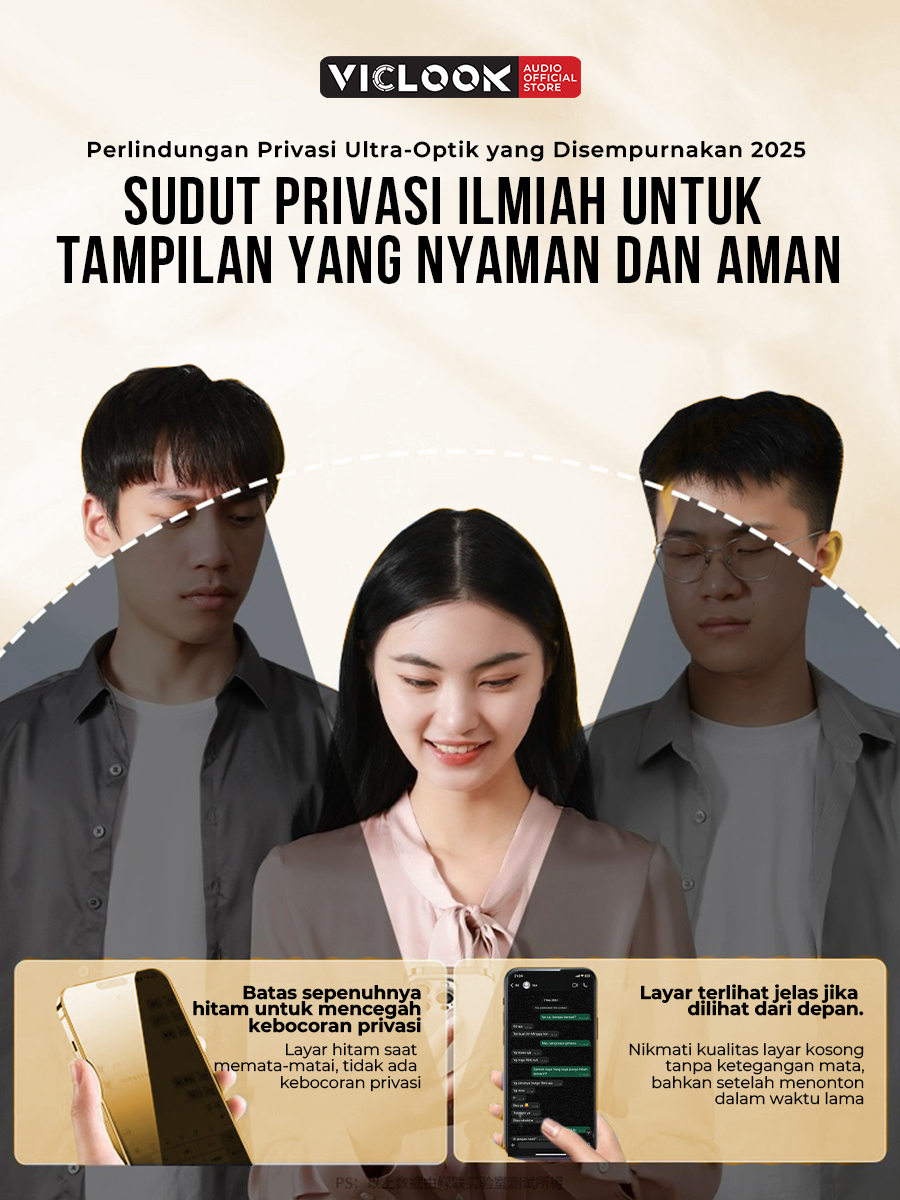 VICLOOK Privacy Glass iPhone 11-16