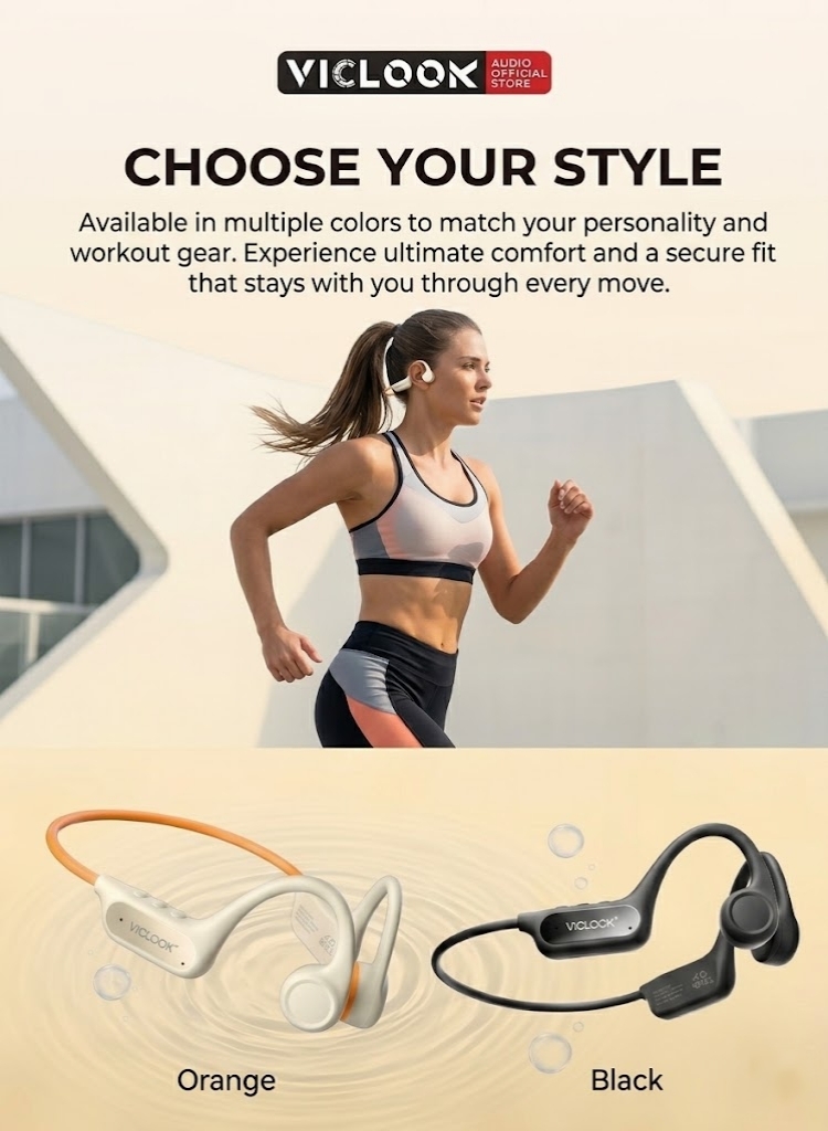 VICLOOK Open-Ear Headphone IPX8