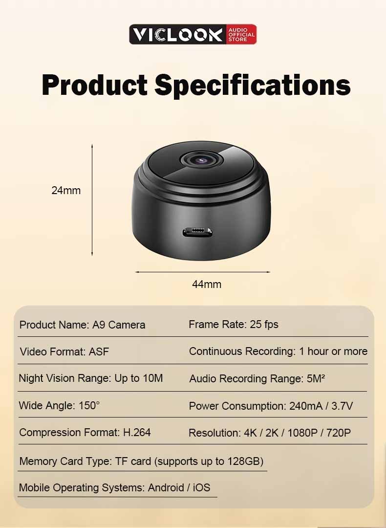 VICLOOK A9 CCTV Mini