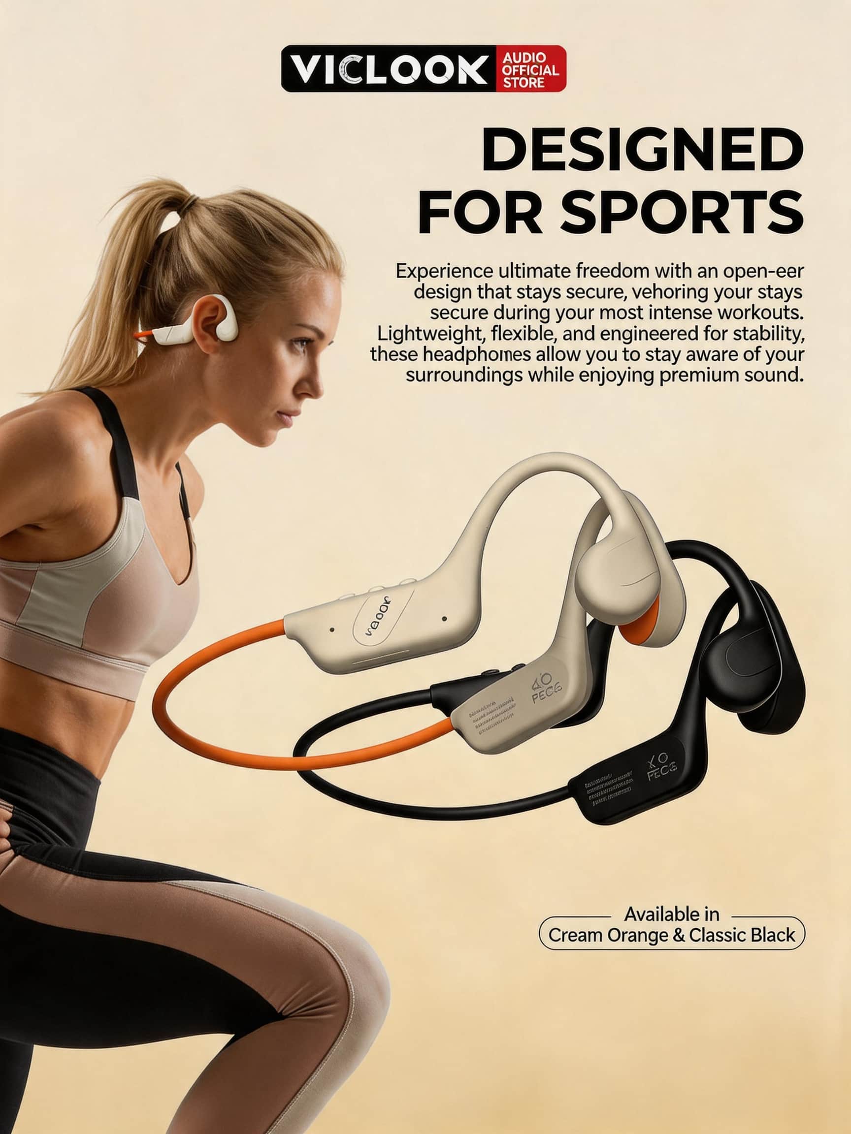 VICLOOK Open-Ear Headphone IPX8