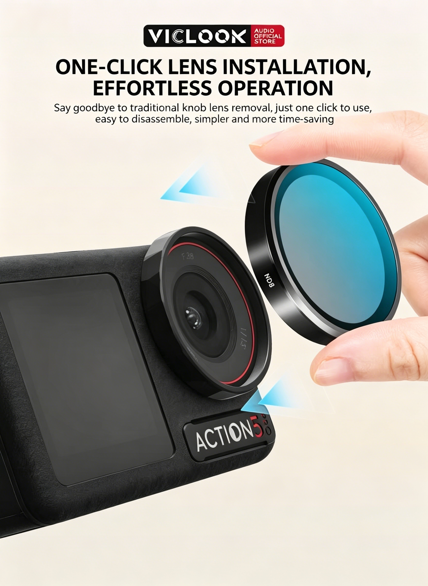 VICLOOK Lens Filter DJI Action